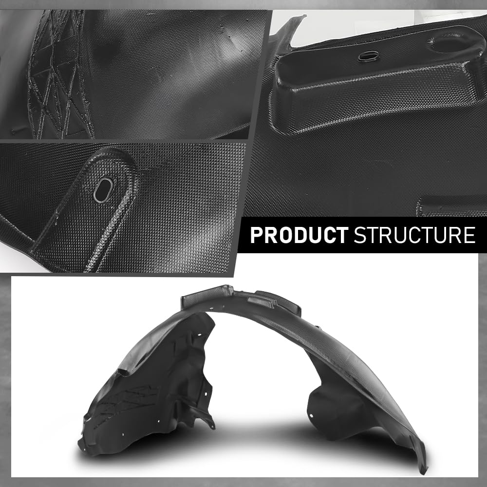 G-PLUS Fender Liners Front, Driver & Passenger Side Compatible with Audi Q5 2009-2017,Fit Audi SQ5 2014-2017,Fit for Models Without S-Line Package 8R0821172F, 8R0821172K