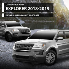 G-PLUS Front Bumper Impact Absorber for Ford Explorer 2018-2019 Black Front View