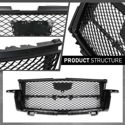 G-PLUS Front Bumper Grille Assembly Compatible with Cadillac Escalade 2021-2023 84830289 Gloss Black