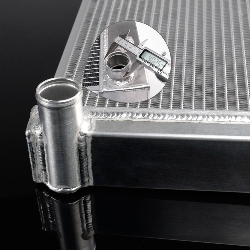 64mm Compatible For CHEVY C/K SERIES C10/K10 PICKUP L6/V8 1973-1980 Full Aluminum Racing Radiator Stop Leak 1974 1975 1976 1977 1978 1979