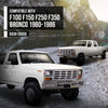 G-PLUS Dashboard Dash Cover Compatible with Ford F100 F150 F250 F350 Bronco 1980 1981 1982 1983 1984 1985 1986, Light Gray