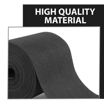 G-PLUS 9" x 50ft Boat Trailer Bunk Carpet, Outdoor Ribbed Marine Bunk Carpet Fit for Boat Trailer Runners Black