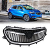 G-PLUS Front Upper Grille Replacemet Chrome Black Compatible with 2017 2018 2019 Buick Encore