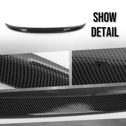 G-PLUS Rear Trunk Spoiler Wing Compatible with BMW 5 Series F10 & M5 2011 2012 2013 2014 2015 2016 Rear Spoiler Carbon Fiber Black