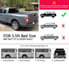 G-PLUS 5.5ft Soft Lock Four-Fold Truck Bed Tonneau Cover Compatible with 2015-2022 Ford F150 Extra Short Bed 5´5"