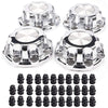 G-PLUS Wheel Center Caps 8 Lugs Best for 16'' Van & Truck Rim Wheels - Fit Chevy Silverado/GMC Sierra 2500 1999-2008, Sierra 1500 2001-2007, Suburban/Yukon 2500 2000-2008