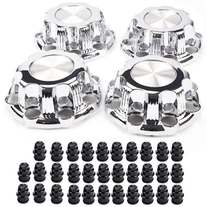 G-PLUS Wheel Center Caps 8 Lugs Best for 16'' Van & Truck Rim Wheels - Fit Chevy Silverado/GMC Sierra 2500 1999-2008, Sierra 1500 2001-2007, Suburban/Yukon 2500 2000-2008