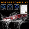 G-PLUS Compatible with Chevy Silverado/GMC Sierra 1500 2500HD 3500HD 2007-2013 Led Third 3rd Brake Cargo Light Rear High Mount Stop Lamp Replacement Red Lens Waterproof