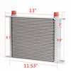 30 Row AN10 Universal Engina Transmission Oil Cooler + Filter Adapter Kit