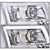 G-PLUS LED DRL Headlights - Fit Dodge Ram 1500-3500 (2009-2012), Quad, Clear Lens, Chrome Housing, Clear Reflector Bumper Headlamps,faros delanteros Assembly