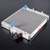 3 Row 52MM Full Aluminum Radiator Racing Radiator Stop Leak Compatible for Honda Civic EK EG B18C B16A DOHC in/Out 32MM 1992-2000