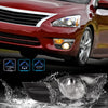 G-PLUS Bumper Fog Lights Compatible with 2013-2015 Altima Sedan 4Dr Clear Driving Fog Lamps W/Switch Kit