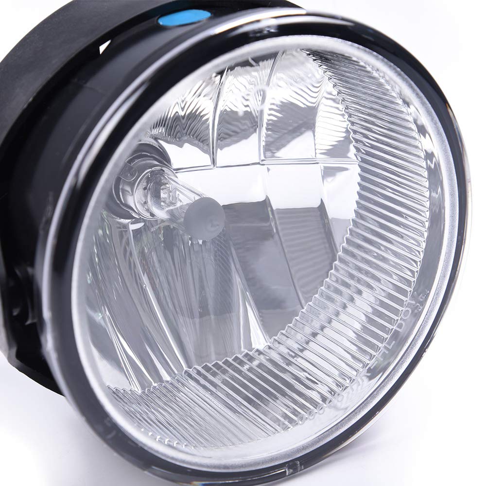 Compatible with Ford Expedition 2007-2014 / Ranger 2008-2011 Clear Lens Front Bumper Driving Fog Lights Lamps Assembly With H10 12V 42W Bulbs FO2593221