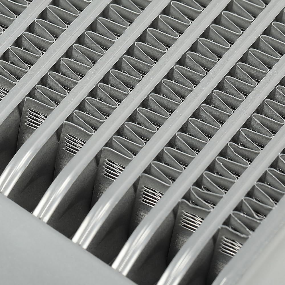 G-PLUS Universal Racing Aluminum Engine Transmission Oil Cooler 19 Row English-style AN10-10AN Silver T-6061 Aluminum