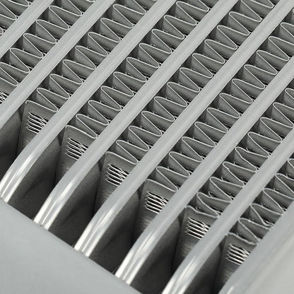 G-PLUS Universal Racing Aluminum Engine Transmission Oil Cooler 19 Row English-style AN10-10AN Silver T-6061 Aluminum