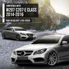 G-PLUS Headlight Lens Cover Compatible with Benz E-Class W207 C207 2014 2015 2016 Left & Right Front Headlamp Lens Cover Clear