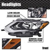 G-PLUS One Left Driver Side Headlight Compatible with Nissan Versa 2015-2019 Headlamp Halogen Clear Lens Chrome Housing Amber ReflectorBumper Headlamps,faros delanteros