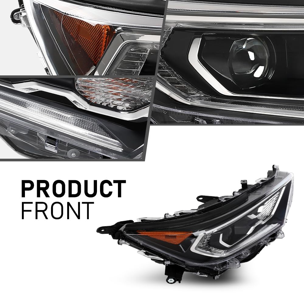 G-PLUS LED Headlights Assembly Front Headlamps Left & Right Pair Compatible with Toyota RAV4 XLE Hybrid XSE/Limited 2019-2022 81150-0R162, 811500R162,faros delanteros