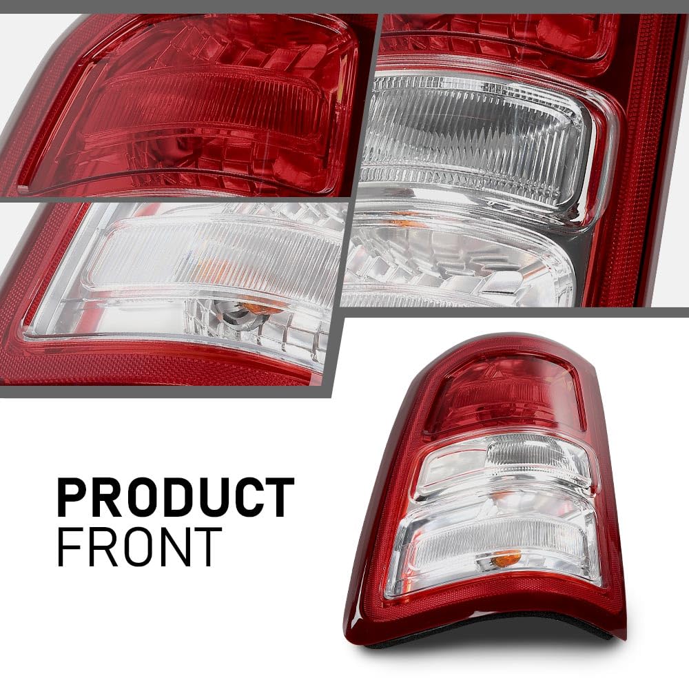 G-PLUS Tail Light Brake Lamp w/Bulb Left Driver Fit Dodge Ram 1500 2019-2023/Not Fit Ram 1500 Classic Models and LED Type Tail Light Models Luces Traseras Rear Brake Lamps Assembly