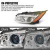 G-PLUS LED Left Side Headlight Assembly Front Headlamp Compatible with Buick Regal 2009-2012 20990313, 22934025 Clear Lens Black Housing Amber Reflector
