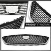 G-PLUS Front Bumper Grill Grille Compatible with Cadillac CT5 Luxury 2020-2023 84934970 Chrome Black