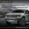 G-PLUS Front Bumper Grille Kit Compatible with Ford F150 SVT Raptor Crew Cab Pickup 4-Door 2011-2014 8PCS, AL3Z17757APTM AL3Z17E811A FO1042139, Black