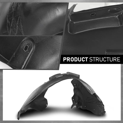 G-PLUS Front Right Fender Liner Inner Assembly, Compatible with Audi Q5 2009-2017/ SQ5 2014-2017, Passenger Side, 8R0821172F, 8R0821172K