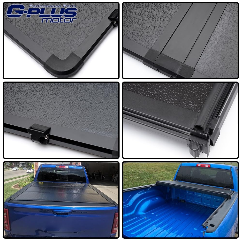G-PLUS Hard Tri-fold Truck Bed Tonneau Cover Compatible with 2015-2021 Chevy/GMC Colorado/Canyon 2015-2021 Extra Short Bed 5'