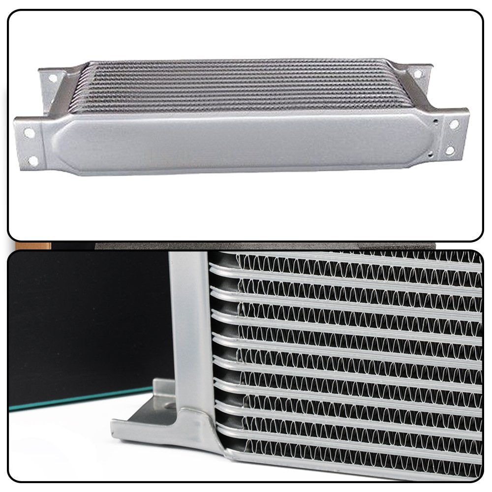 G-PLUS 25 Row AN10-10AN Universal Aluminum Transmission Racing Engine Oil cooler Silver