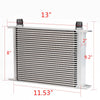 G-PLUS 28 Row AN10-10AN Universal Racing Aluminum Engine Transmission Oil Cooler