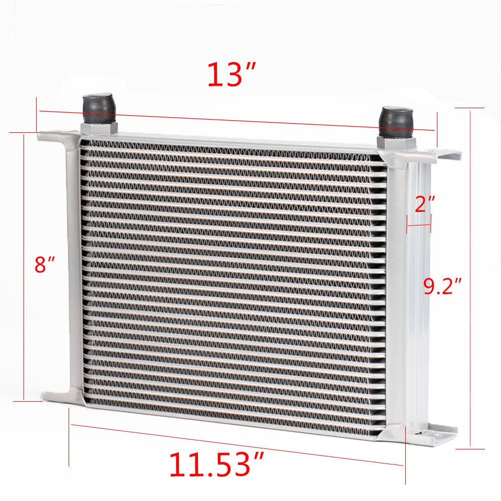 G-PLUS 28 Row AN10-10AN Universal Racing Aluminum Engine Transmission Oil Cooler