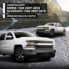 G-PLUS Under Bed Weld In C-Notch Compatible with Chevy Silverado 1500 2007-2018 GMC Sierra 1500 2007-2018 Silver