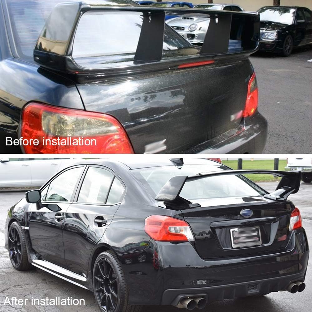 G-PLUS Rear Spoiler Wing Stabilizer, Compatible with Subaru Impreza WRX STI Sedan 2015-2018 Spoiler Wing Stiffi Support