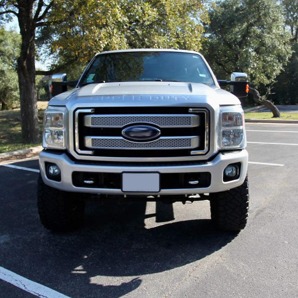 G-PLUS Fog Lights Kit Compatible With 2011-2015 Ford F250 F350 F450 F550 Superduty, Driving Fog Lamps Wiring & Bezel Kit (Smoky Lens) neblineros para autos delantero faros antiniebla