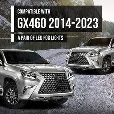 G-PLUS LED Fog Lights Pair for Lexus GX460 2014-2023 Front View