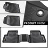 G-PLUS Floor Mats 3pcs Compatible with Honda Civic Coupe Sedan 2016-2021 & Civic Hatchback 2017-2021, Fit Honda Insight 2016-2021 All Weather Protection TPE Car Floor Cargo Liners Black