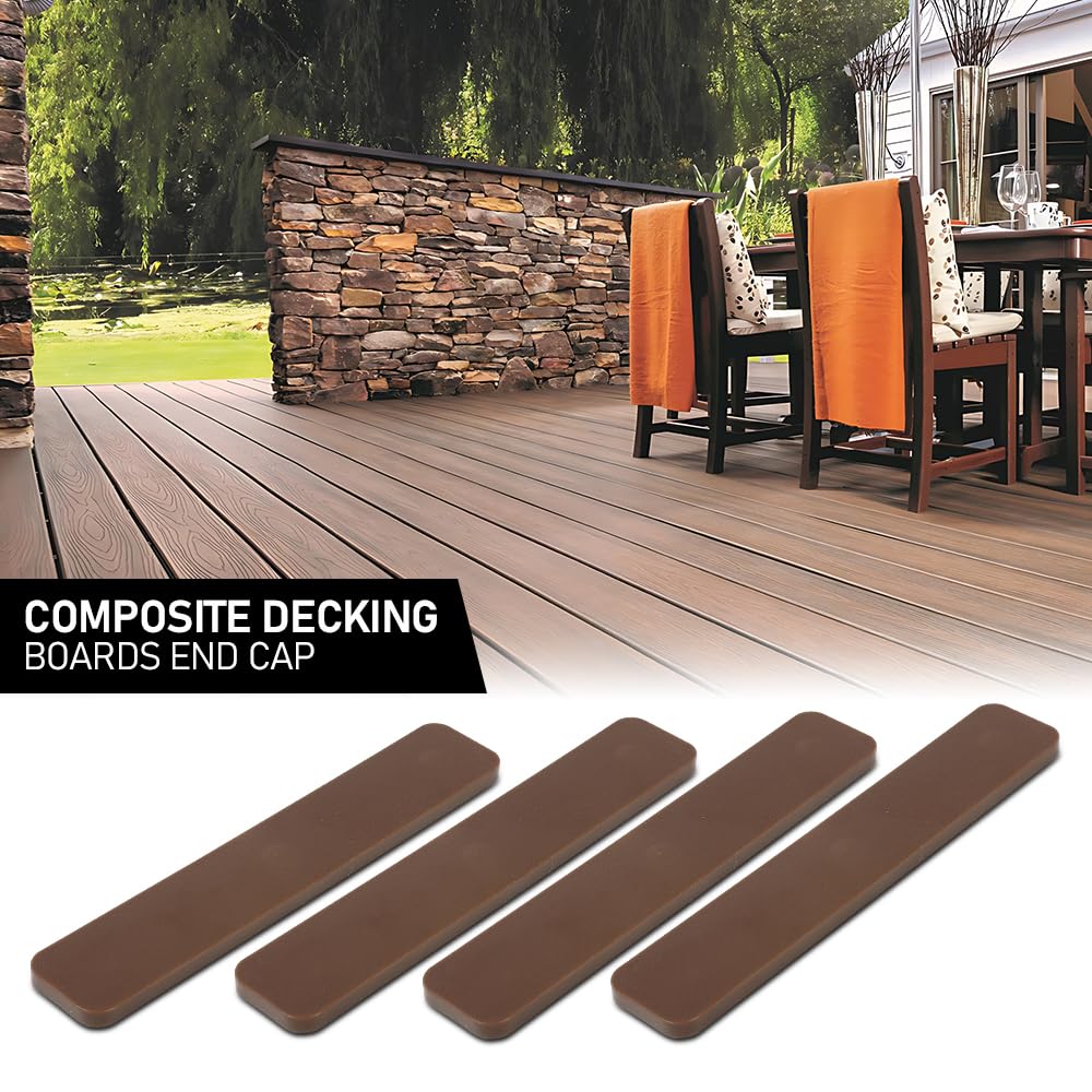 G-PLUS 4pcs Decking Boards End Cap 5.5” Tan