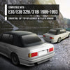 G-PLUS Convertible Soft Top Replacement & Clear Window Compatible with BMW 3-Series E30 Convertible 1986-1993 Black