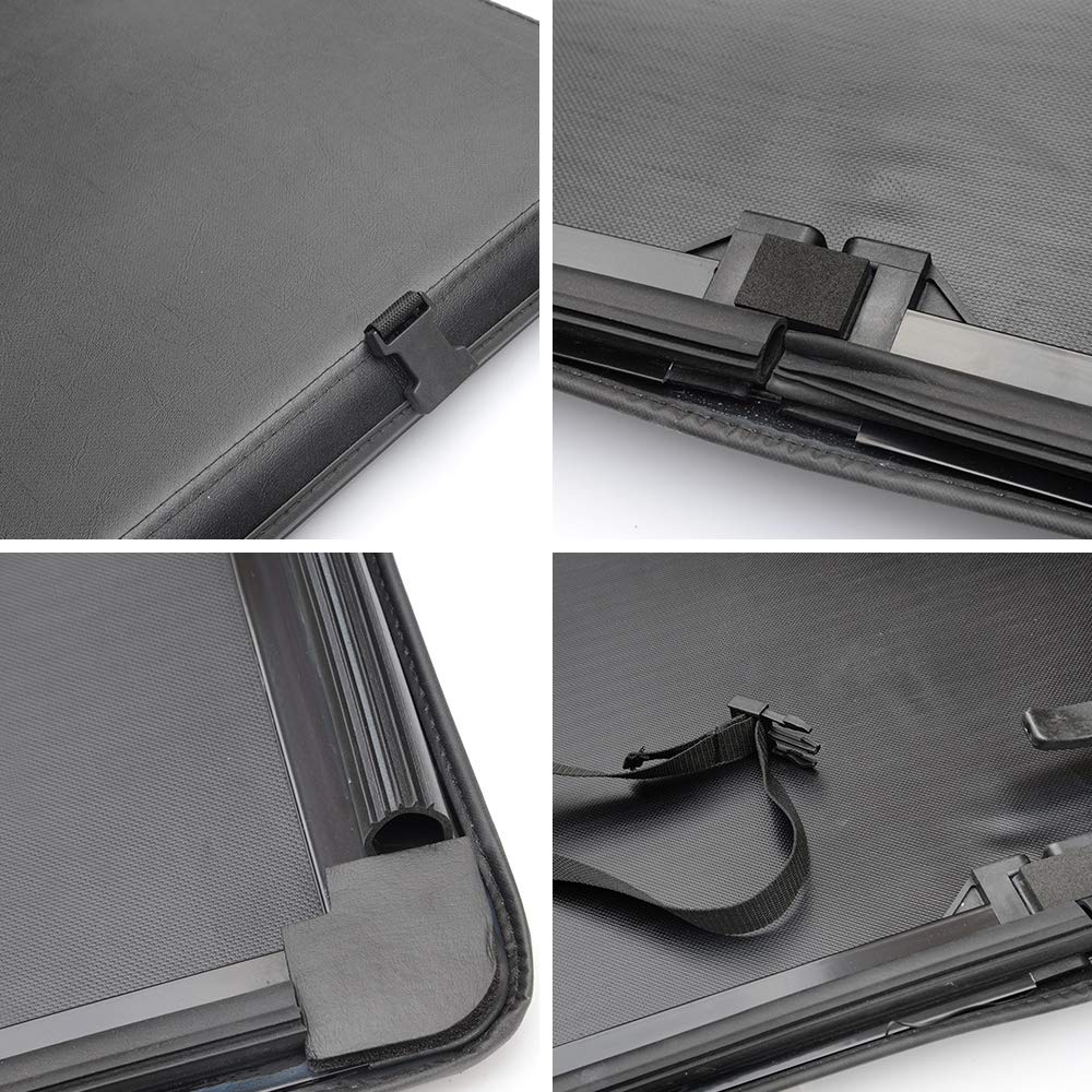 G-PLUS T3 Lock Tri-Fold 5Ft Truck Tonneau Cover Replacement for 2015-2021Chevy Colorado/GMC Canyon,Extra Short Bed 5' Black