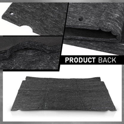 G-PLUS Black Hood Insulation Pad 1/2" Compatible with Chevy Caprice Impala 1991 1992 1993 1994 1995 1996