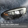 G-PLUS LED Headlight Right Side Compatible with Benz W177 A Class A220 A250 2019 2020 2021 2022 LED Headlight Without modules, ballasts and other extra accessories A1779066001, A1779061603 Black
