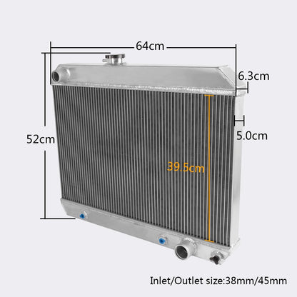 Aluminum Racing Radiator Compatible For Pontiac GTO/Tempest/LeMans 1964 1965 1966 1967+12" Cooling Fan