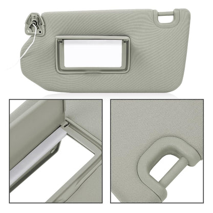 G-PLUS Gray Left & Right Sun Visor 1 Pair with Lights & Mirror Compatible with 2013-2018 Nissan Pathfinder (Platinum, SL, SV)/ 2014-2017 Infiniti QX60 96400-9PB0A,96401-9PB0A