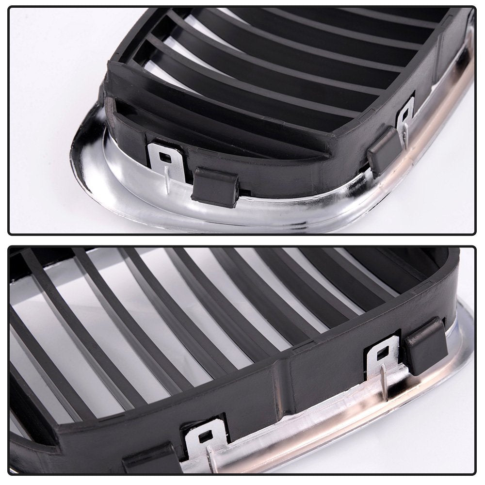 Front Hood Kidney Grille Bumper Grills Replacement For BMW E39 525i 528i 530i 540i M5 1997 1998 1999 2000 2001 2002 2003