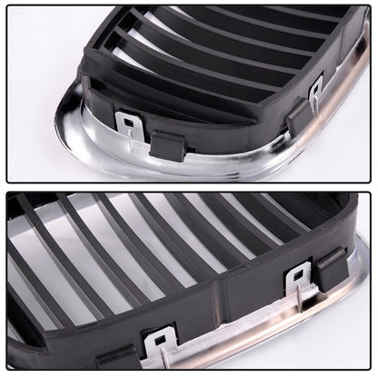 Front Hood Kidney Grille Bumper Grills Replacement For BMW E39 525i 528i 530i 540i M5 1997 1998 1999 2000 2001 2002 2003