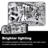 G-PLUS Headlights HEADLIGHTS | Fit Dodge Ram 1500 1994-2001/HEADLIGHTS | Fit Dodge Ram 2500 3500 1994-2002 Clear Lens Chrome Housing Clear Reflector Bumper Headlamps w/o Bulbs,faros delanteros Assembly