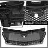 G-PLUS Front Bumper Grille Grill Compatible with Cadillac XT6 2020-2021 84758562 Black and Chrome