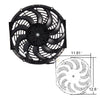 2 ROW 42MM Aluminum Radiator Compatible For HONDA CIVIC D15/16 EG/EK 92-00 + 12" Fan