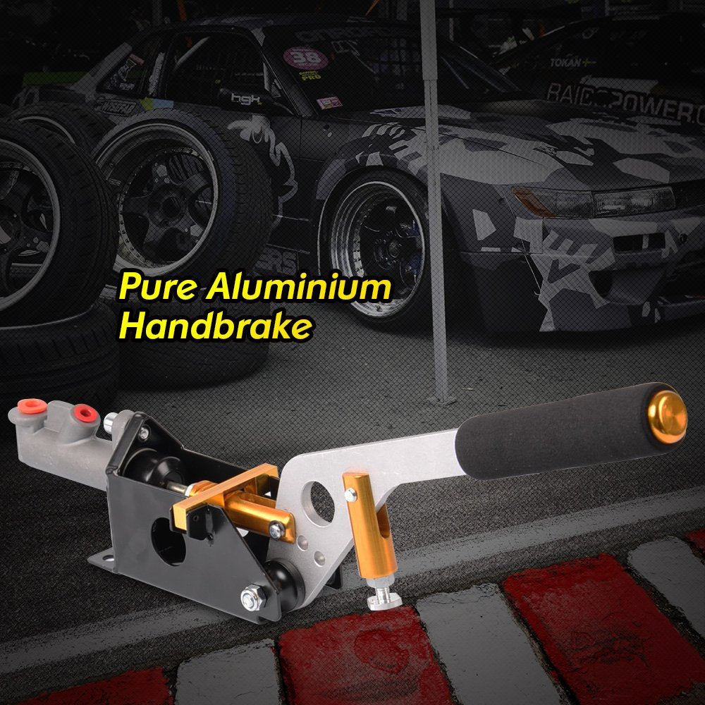 G-PLUS Hydraulic Handbrake Ebrake Racing Parking Emergency Brake Lever Handle Foam Gold