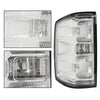 G-PLUS Tail Lights w/Bulbs Compatible with Chevy Silverado 1500 2014-2018/Fit Silverado 2500 HD 3500 HD 2015-2019 w/o Wiring Harness Clear Lens Chrome Housing Brake Lamp Rear LightsAssembly